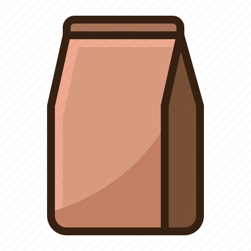 Bag, brown, cafe, coffee, paper, vintage icon - Download on Iconfinder