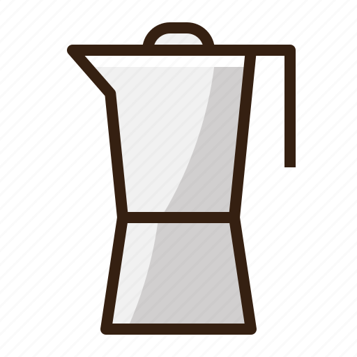 Brown, cafe, coffee, moka, pot, vintage icon - Download on Iconfinder
