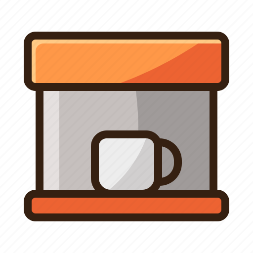 Brown, cafe, coffee, espresso, machine, vintage icon - Download on Iconfinder