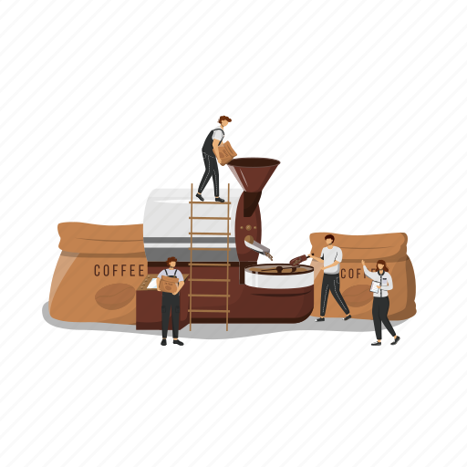 Coffee, roast, bean, barista, preparation illustration - Download on Iconfinder