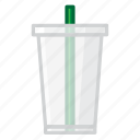cold, cup, medium, straw, with