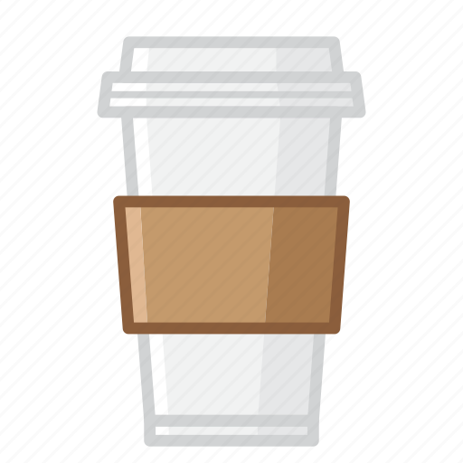 And, lid, medium, papercup, sleeve, with icon - Download on Iconfinder
