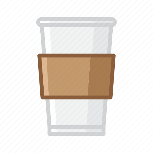 Medium, papercup, sleeve, with icon - Download on Iconfinder