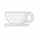 cup, latte, white