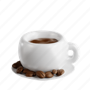 hot, coffee, hot coffee, 3d icon, 3d illustration, 3d render, steaming, comforting, coffee drink 