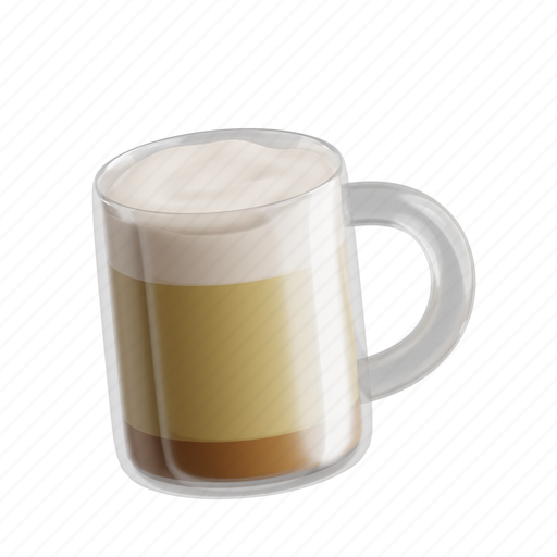 Breve, 3d icon, 3d illustration, 3d render, creamy, indulgent, coffee drink 3D illustration - Download on Iconfinder