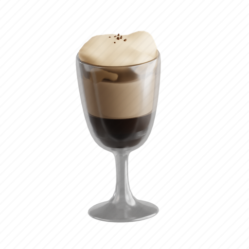 Irish, coffee, irish coffee, 3d icon, 3d illustration, 3d render, spirited 3D illustration - Download on Iconfinder
