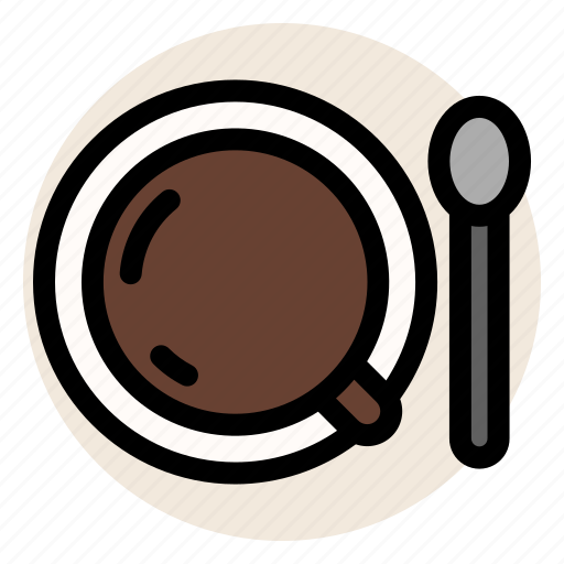 Cafe, coffee, cup, drink, hot drink, mug, spoon icon - Download on Iconfinder