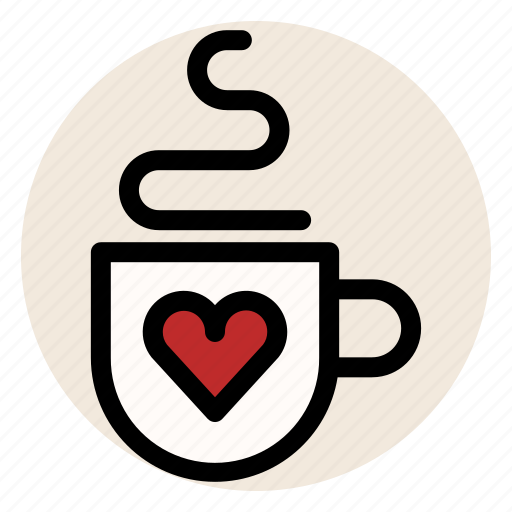 Download Cafe Coffee Cup Drink Heart Love Mug Icon Download On Iconfinder