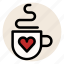 cafe, coffee, cup, drink, heart, love, mug 