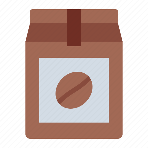 Coffee, bean, drink, beverage, paper bag icon - Download on Iconfinder