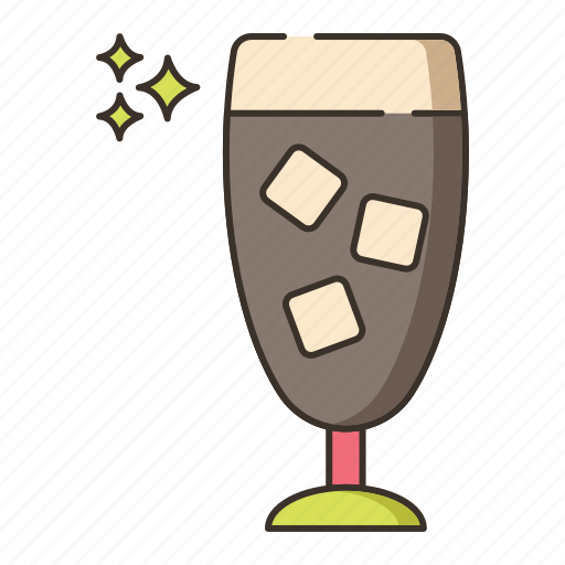 Coffee, ice chocolate, ice cocoa, ice coffee, iced icon - Download on Iconfinder