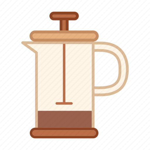 Barista, coffee press, drink, equipment, maker, preparation icon - Download on Iconfinder