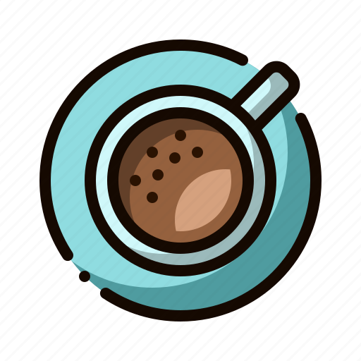 Top view, espresso, coffee shop, coffee, drink icon - Download on Iconfinder