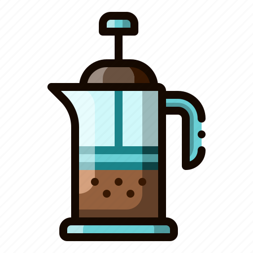 French, barista, press, coffee shop, coffee icon - Download on Iconfinder