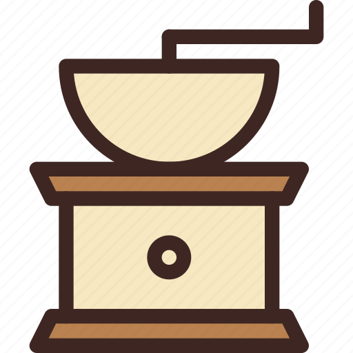 Cafe, coffee, coffee shop, drink, grinder, tool icon - Download on Iconfinder