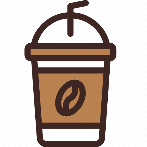 Coffee, coffee shop, cold, drink, drive thru, iced, takeaway icon - Download on Iconfinder