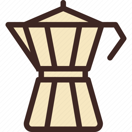 Cafe, coffee, coffee shop, drink, moka, pot, tool icon - Download on Iconfinder