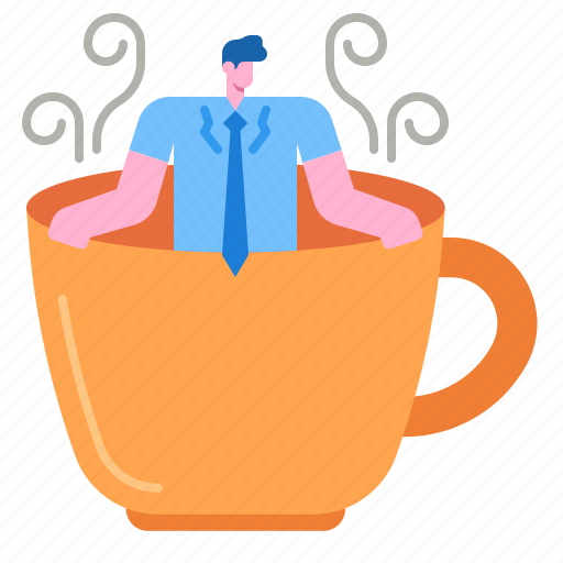 Coffee, break, relaxing, cup, working, businessman icon - Download on Iconfinder