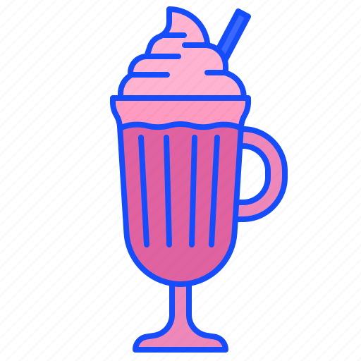 Milkshake, smoothie, coffee, shop, ice, cream icon - Download on Iconfinder