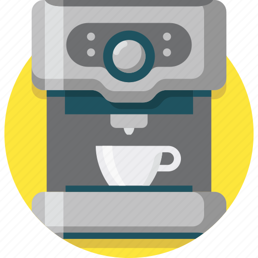 Coffee, machine, coffee machine, glass, hot, shop, coffee shop icon - Download on Iconfinder