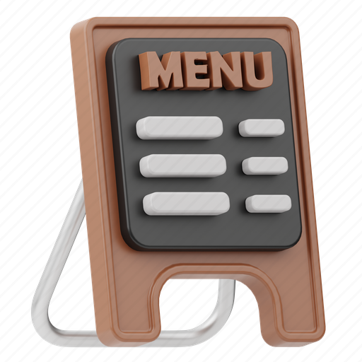 Coffee, menu, cafe, shop, restaurant, business, beverage 3D illustration - Download on Iconfinder
