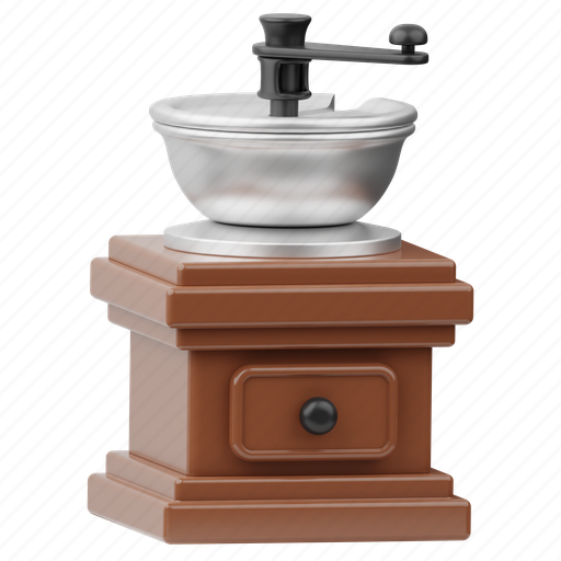 Coffee, grinder, cafe, shop, restaurant, business, beverage 3D illustration - Download on Iconfinder