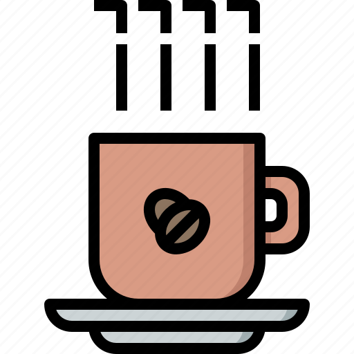 Coffee, cup, drinks, hot, seed, shop, smoke icon - Download on Iconfinder