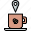 coffee, cup, drinks, espresso, gps, hot, location 