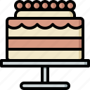 cake, coffee, dessert, piece, pond, shop, wedding