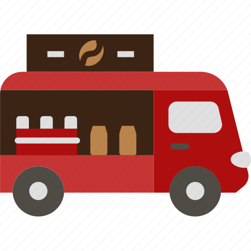 Van, truck, delivery, coffee, shop, vehicle, cafe icon - Download on Iconfinder