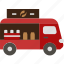 van, truck, delivery, coffee, shop, vehicle, cafe 