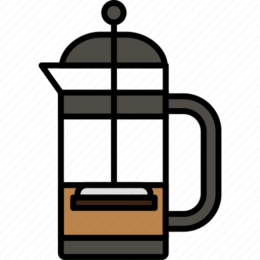 French, press, coffee, hot, drink, tea, cafe icon - Download on Iconfinder