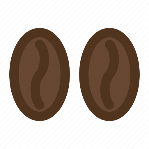 2 bean coffee, bean, coffee, filled, line, shop icon - Download on Iconfinder
