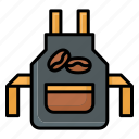 apron, cafe, coffee shop, coffee, cafeteria, food and restaurant