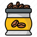 coffee bag, coffee, coffee pack, sack, coffee-beans, package, coffee production