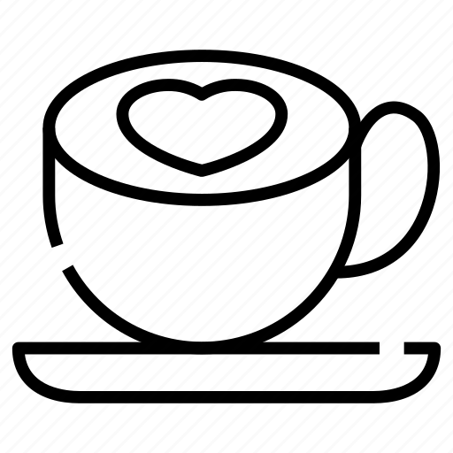 Hot, drink, coffee, cup, heart icon - Download on Iconfinder