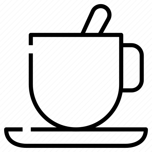 Hot, drink, cup, coffee, mug, spoon icon - Download on Iconfinder