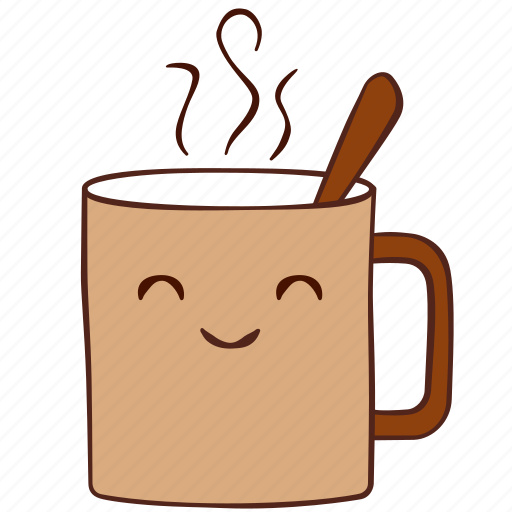 Coffee, happy, hot, mug, smile icon - Download on Iconfinder