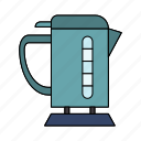 electric, kettle, pot, coffee, electricity, kitchen, tea, drink, teapot