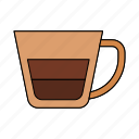espresso, cup, coffee, hot, tea, drink, mug, cafe