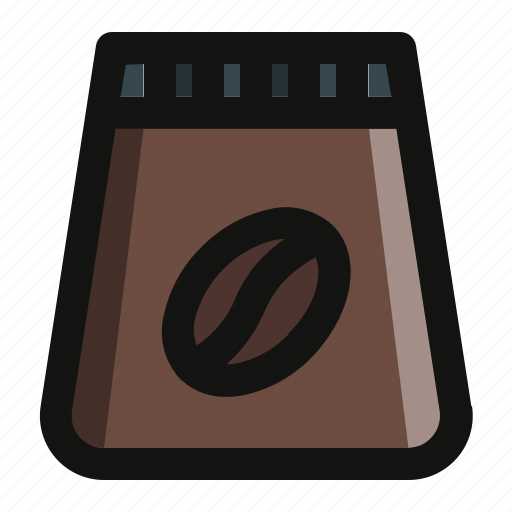 Cafe, coffee, coffee bag, coffee pack, coffee package, package icon - Download on Iconfinder
