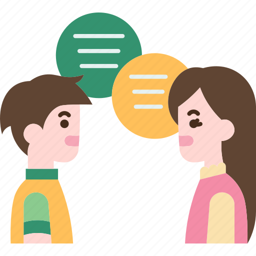 Conversation, talk, discuss, communication, friend icon - Download on Iconfinder
