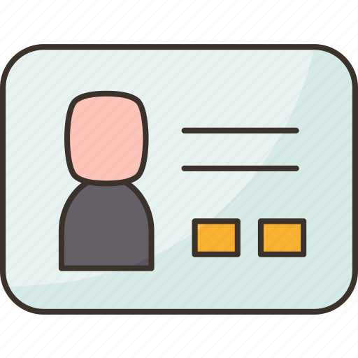 Student, card, name, school, identification icon - Download on Iconfinder