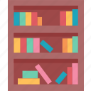 bookshelf, library, books, literature, reading
