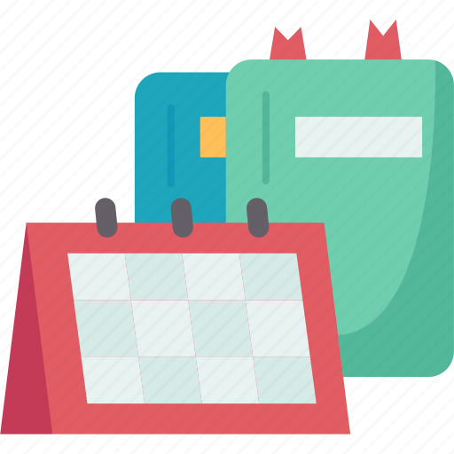 Study, plan, calendar, class, schedule icon - Download on Iconfinder
