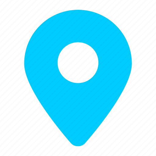 Blue, address, gps, location, map, marker, navigation icon - Download on Iconfinder