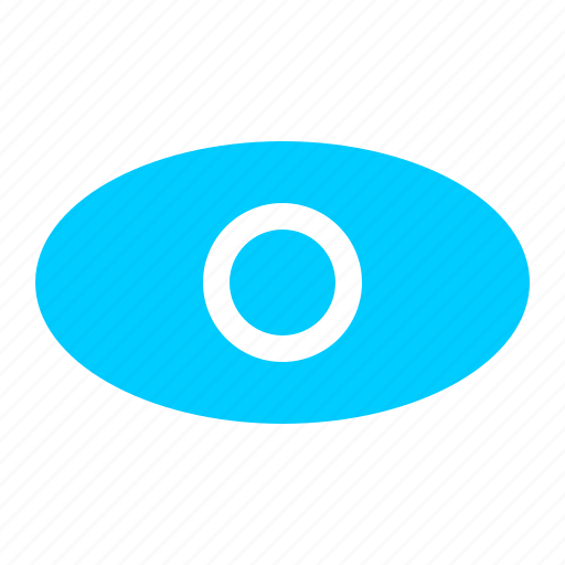 Blue, eye, view, visibility, visible icon - Download on Iconfinder