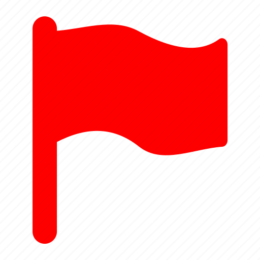 Red, alert, flag, important, mark icon - Download on Iconfinder