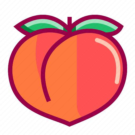 Apple Ass Flavor Fruits Peach Sweet Icon